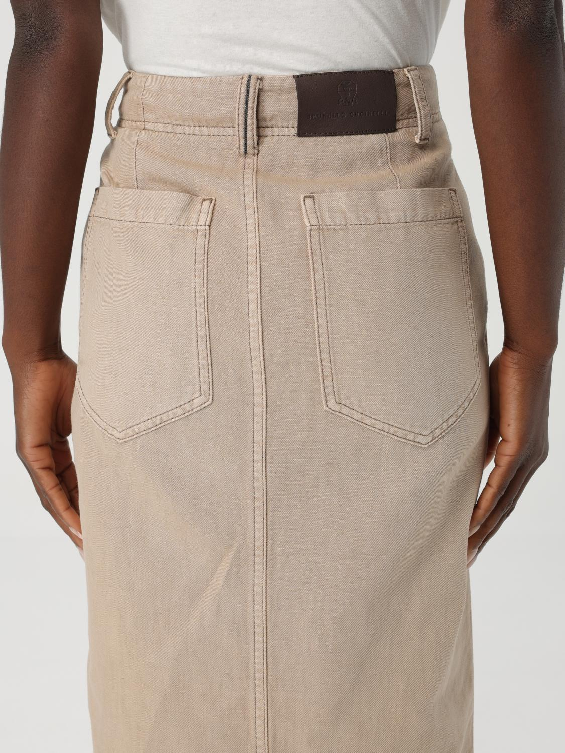 [Brunello Cucinelli] Long skirt SS25 ML996G3822 C2910