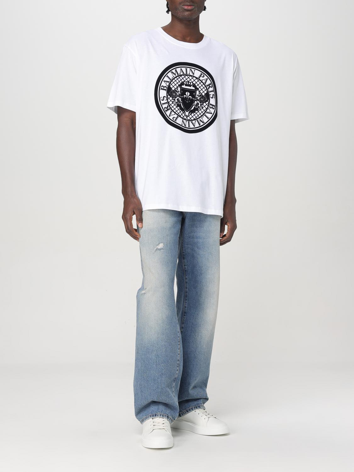[Balmain] T-shirts Short Sleeve FW25 EH1EG010BB17 GAB