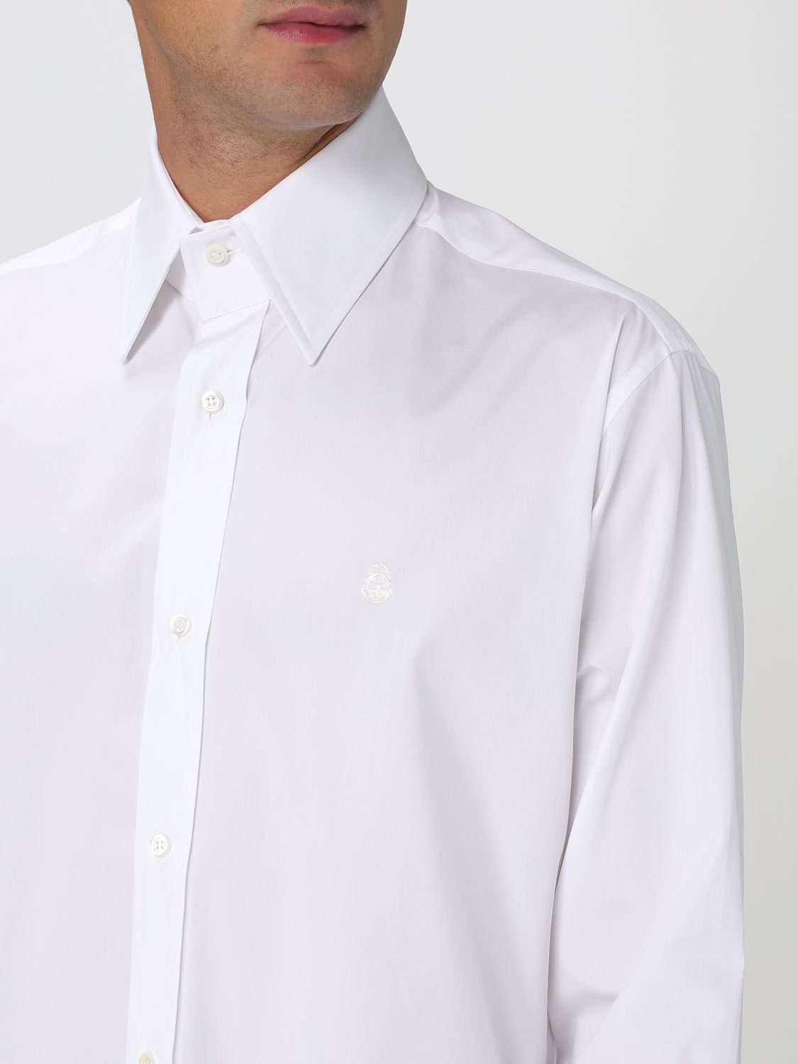 [McQueen] Shirts Long Sleeve FW25 809346QNAAX 9000