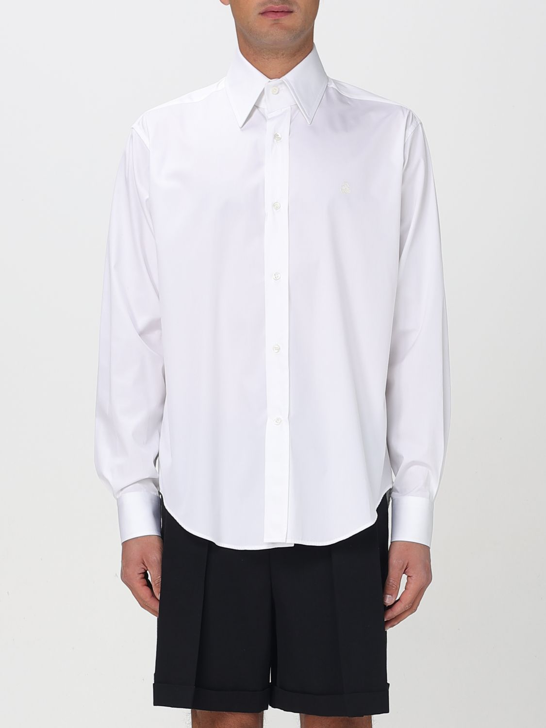 [McQueen] Shirts Long Sleeve FW25 809346QNAAX 9000