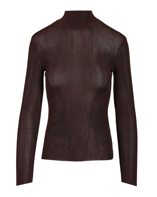 [Self-portrait] Knitwear FW25 PF25-116T-BRBROWN