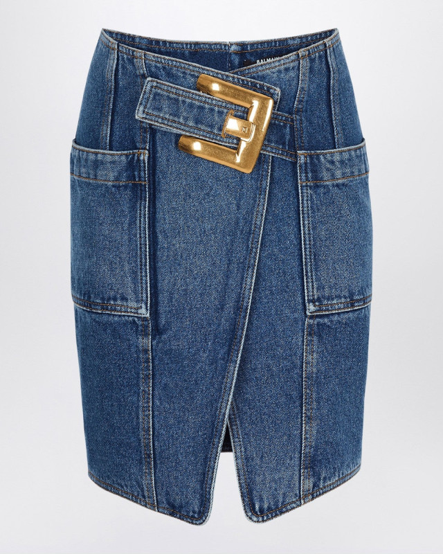 [Balmain] Midi skirt SS26 GF1LBB28DG08