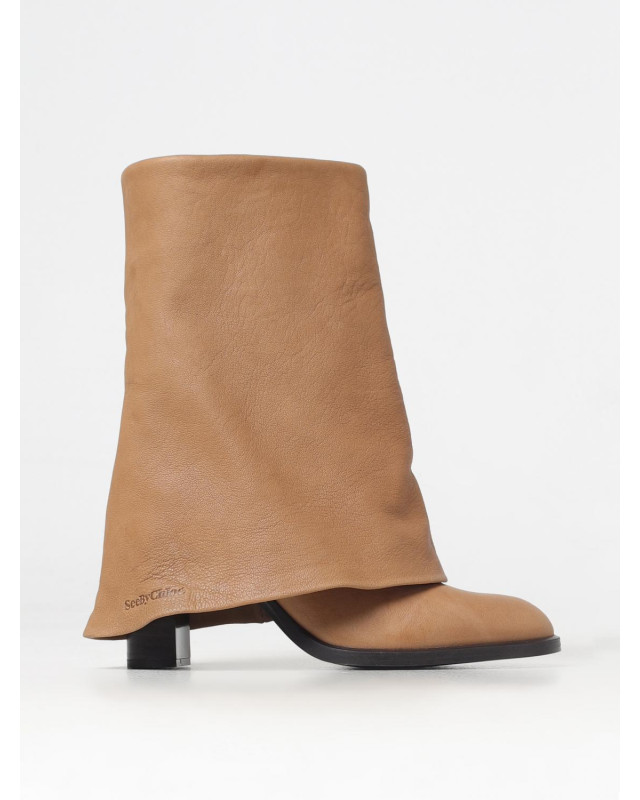 [See by Chloe] Long Boots FW24 SB43060A tan lamb
