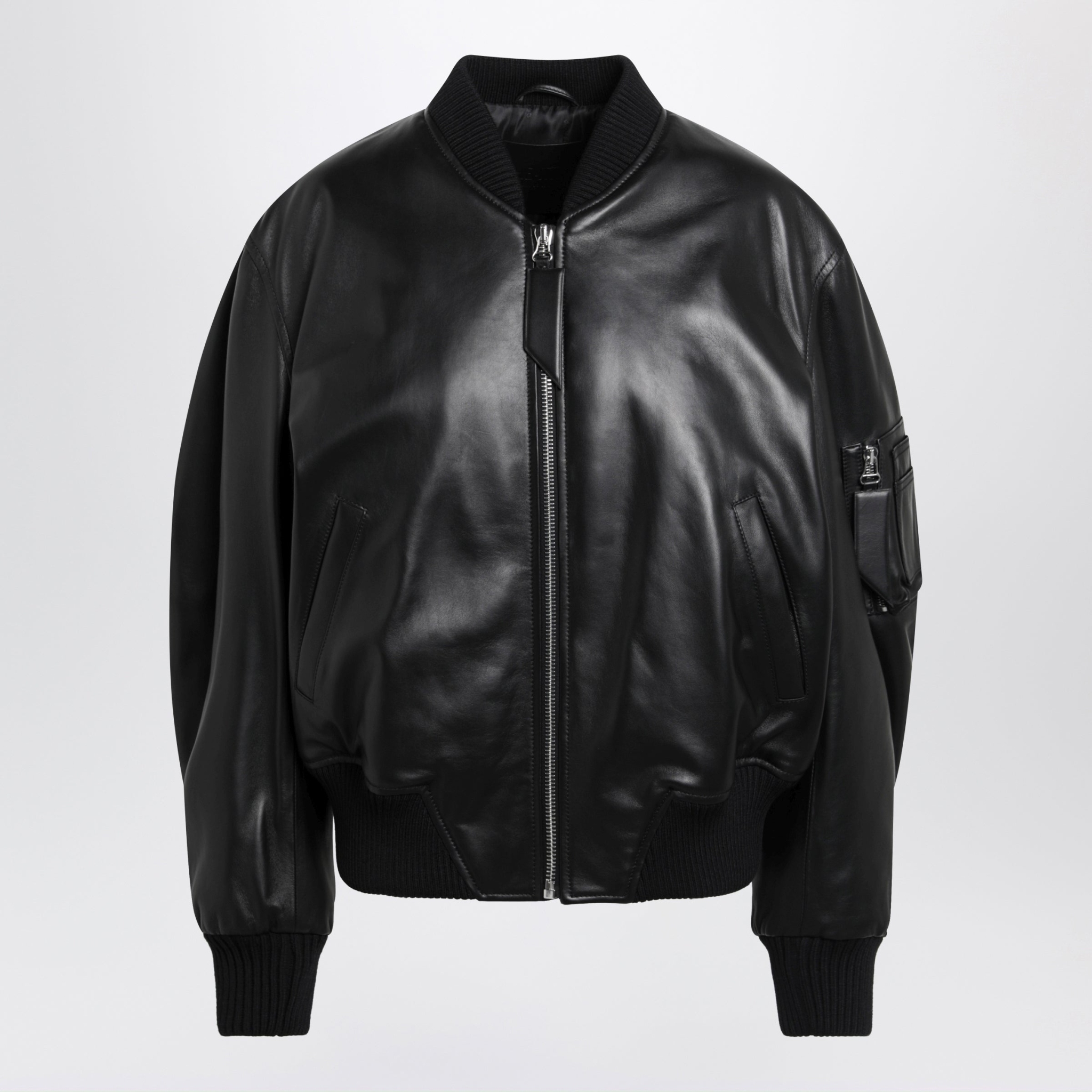 [The Attico] Leather Jacket FW26 261WCB00004LBT128AA