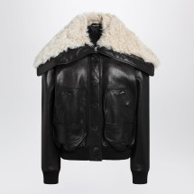 [The Attico] Leather Jacket FW26 261WCB00129LBT166AA