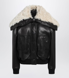 [The Attico] Leather Jacket FW26 261WCB00129LBT166AA