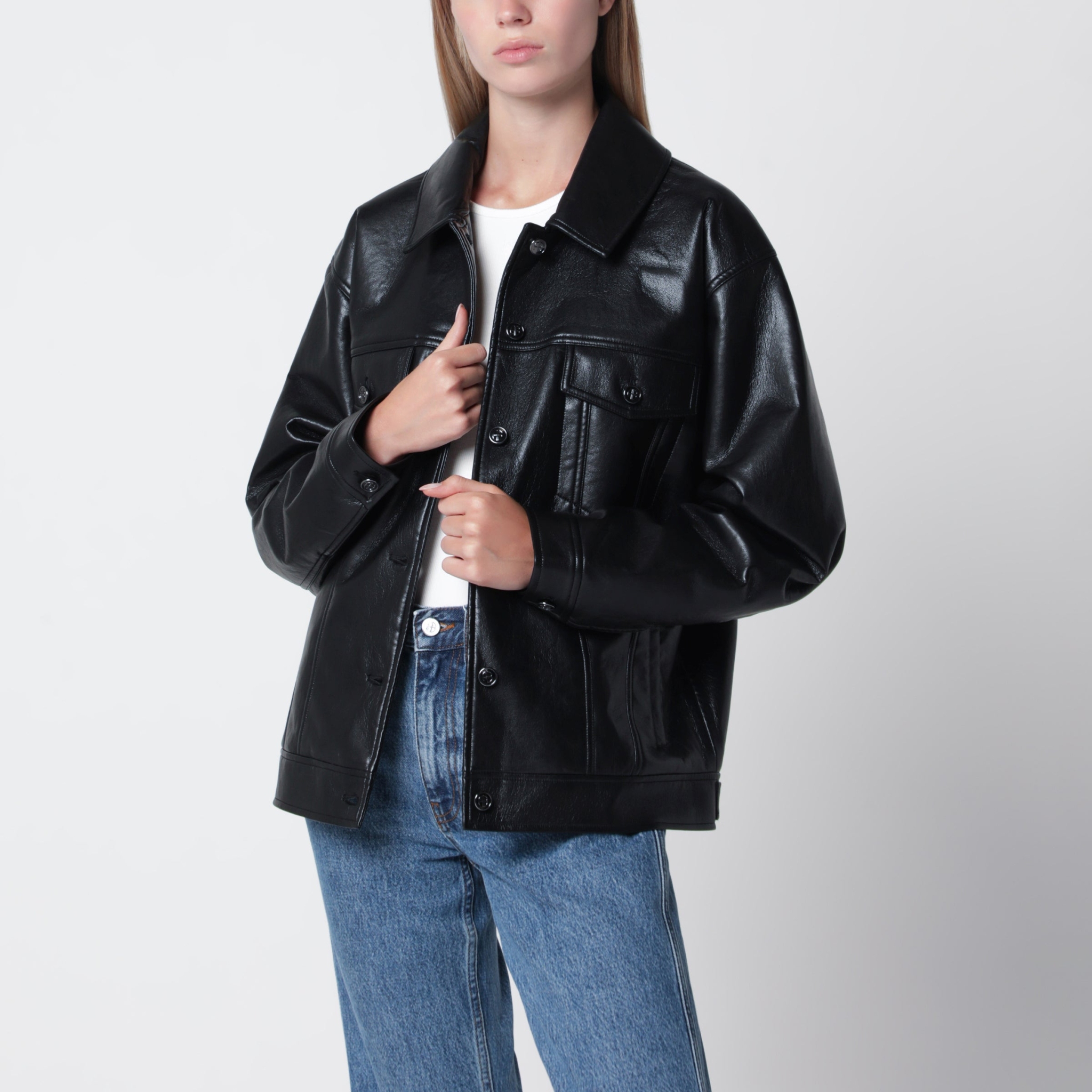 [Anine Bing] Leather Jacket FW26 A-01-12573LE