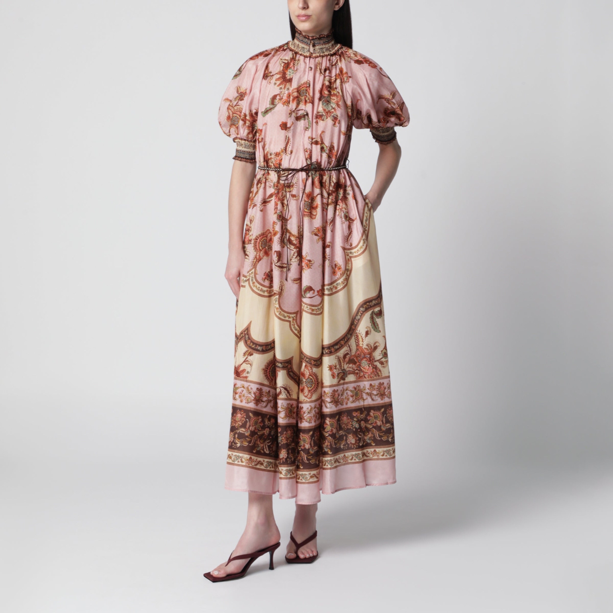 [Zimmermann] Short sleeve dress FW26 8255DSS261SI