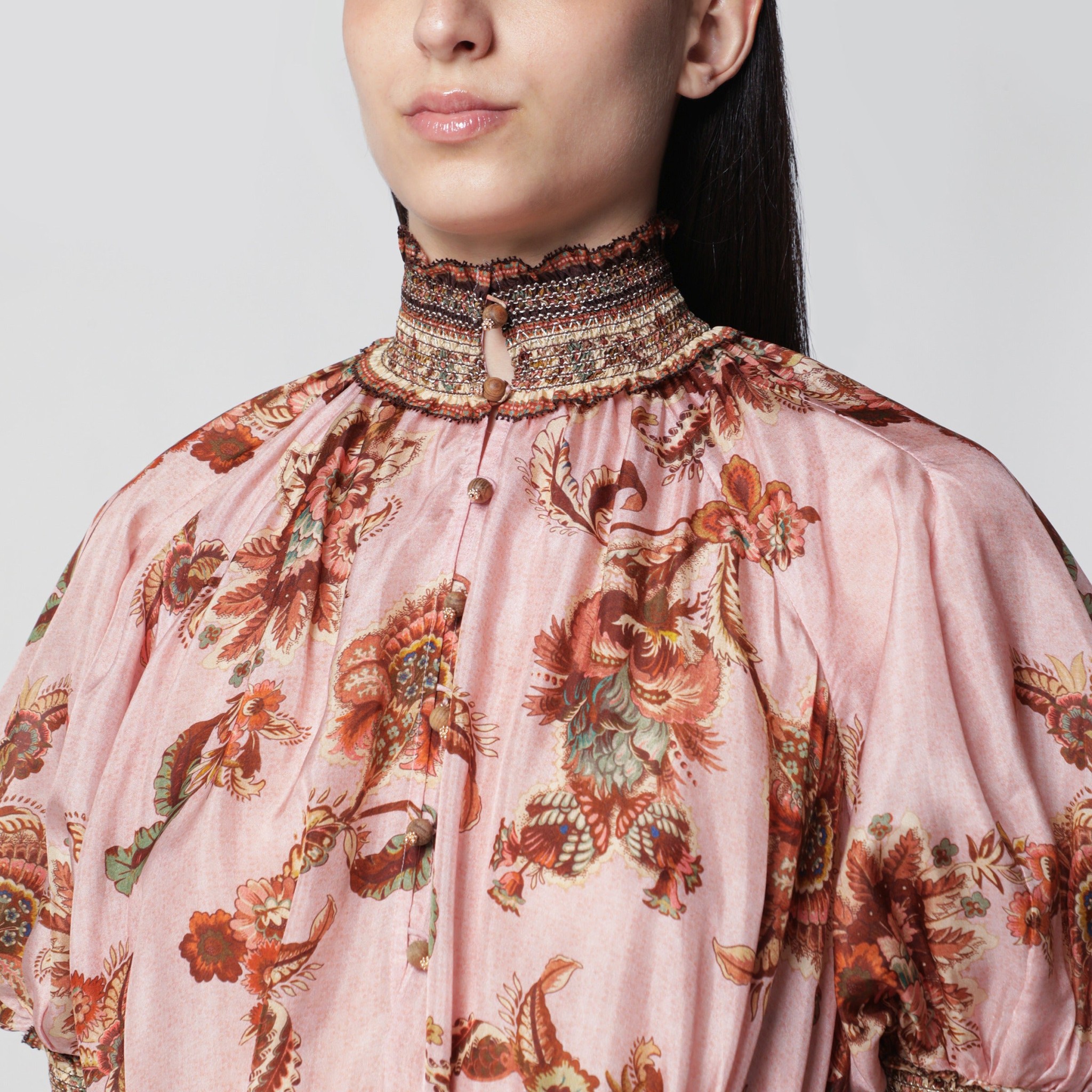 [Zimmermann] Short sleeve dress FW26 8255DSS261SI