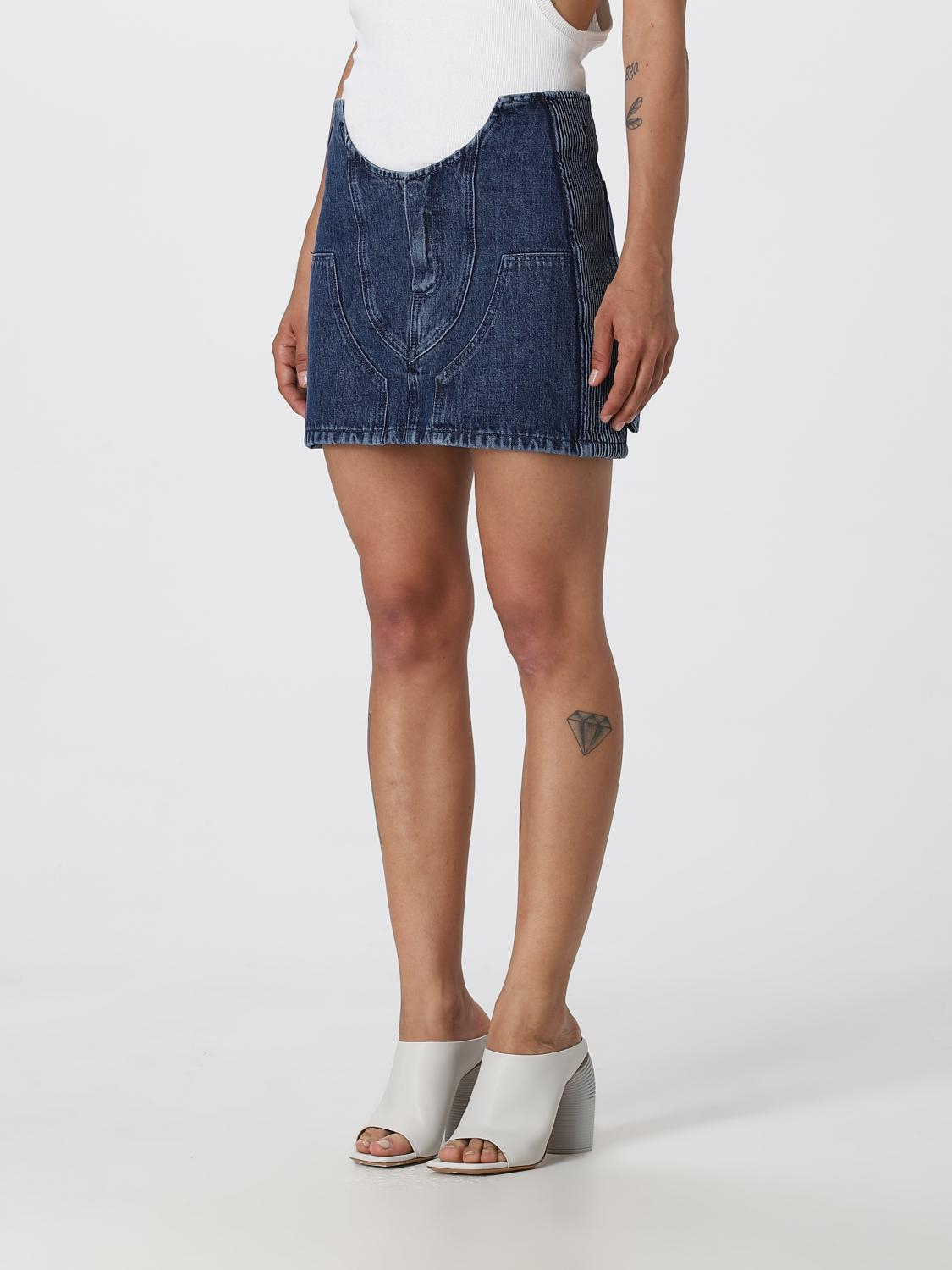 [Off-White] Mini skirt FW25 OWYF019S23DEN001 4500