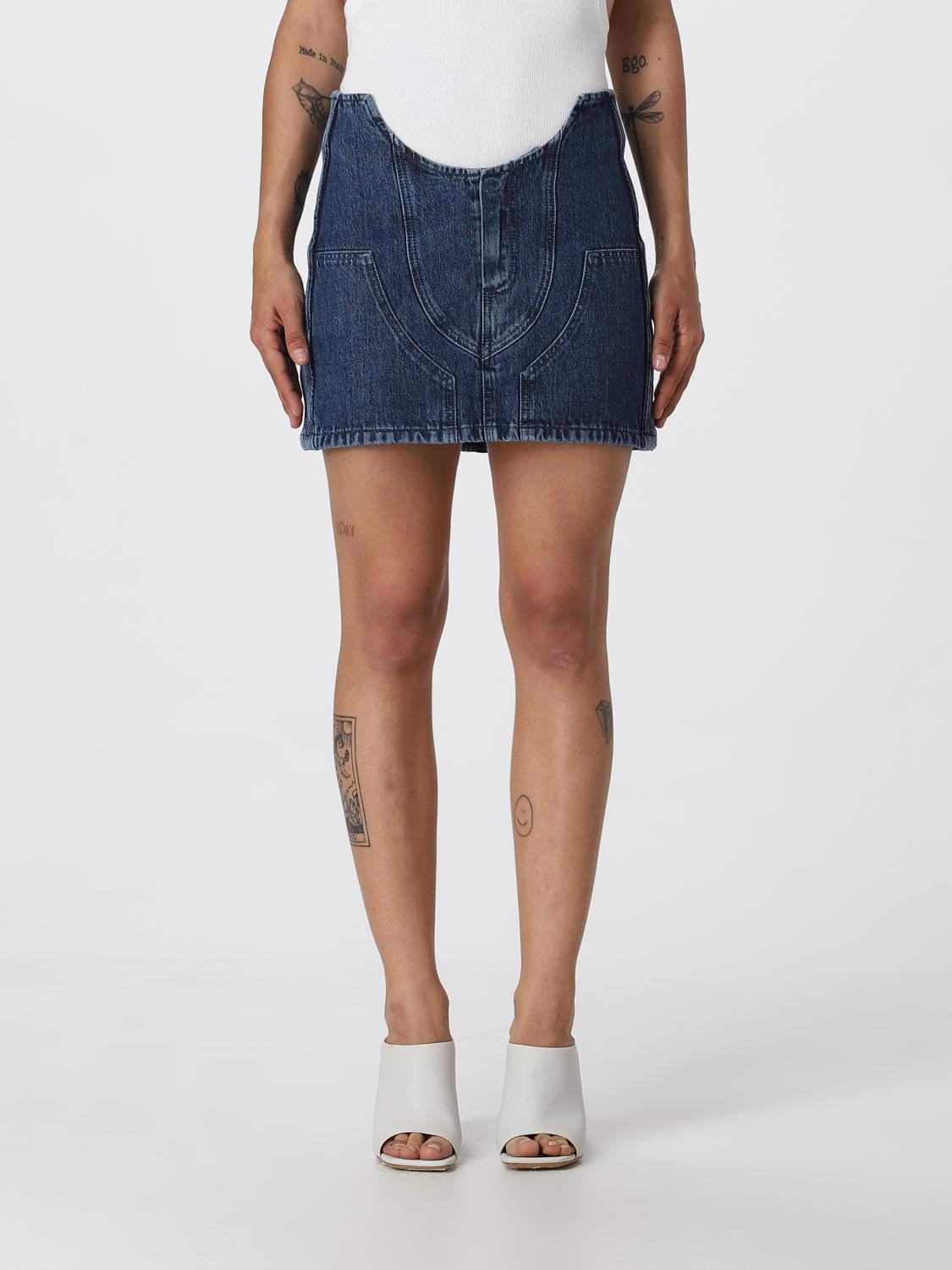 [Off-White] Mini skirt FW25 OWYF019S23DEN001 4500
