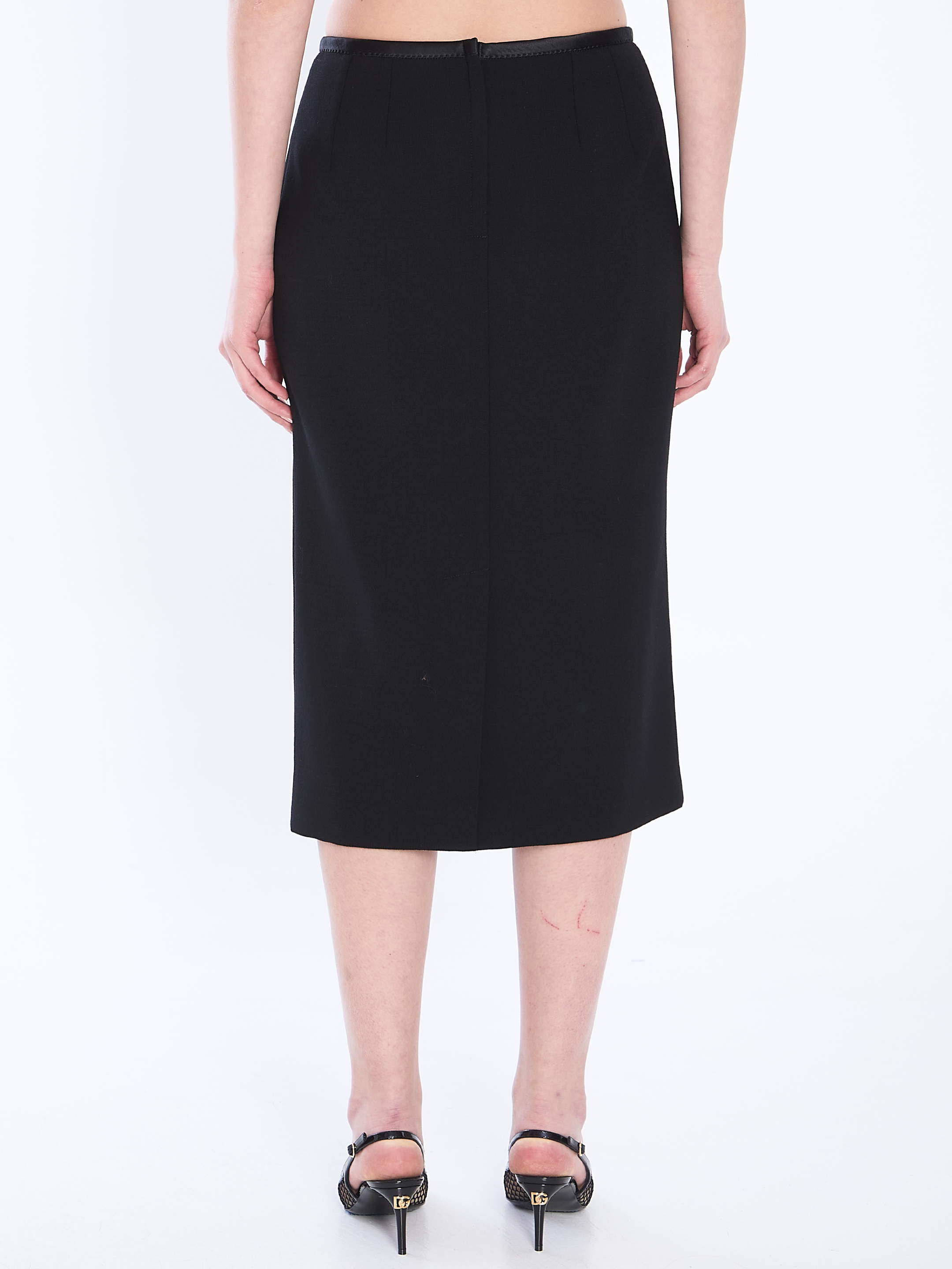 [DOLCE&GABBANA] Midi skirt FW25 F4BBPT_FUBD2_N0000