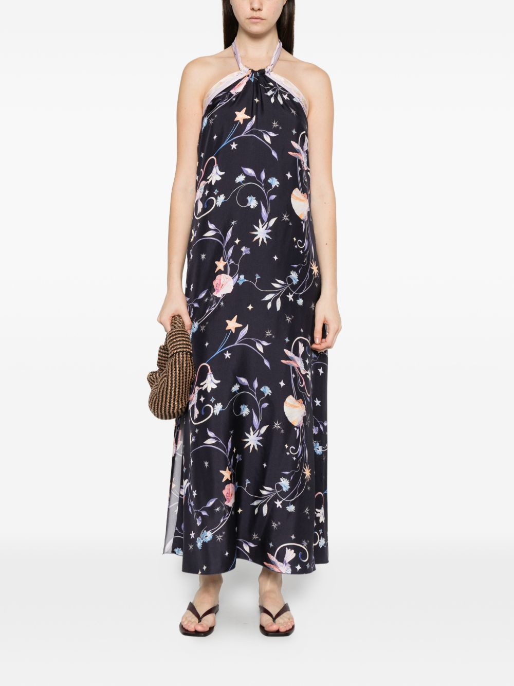 [Forte Forte] Sleeveless dress SS26 14923MYDRESSMIDNIGHT