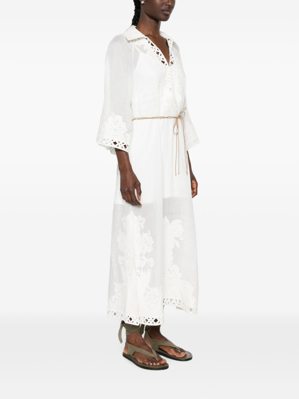 [Zimmermann] Short sleeve dress FW26 7834DSS262IVO