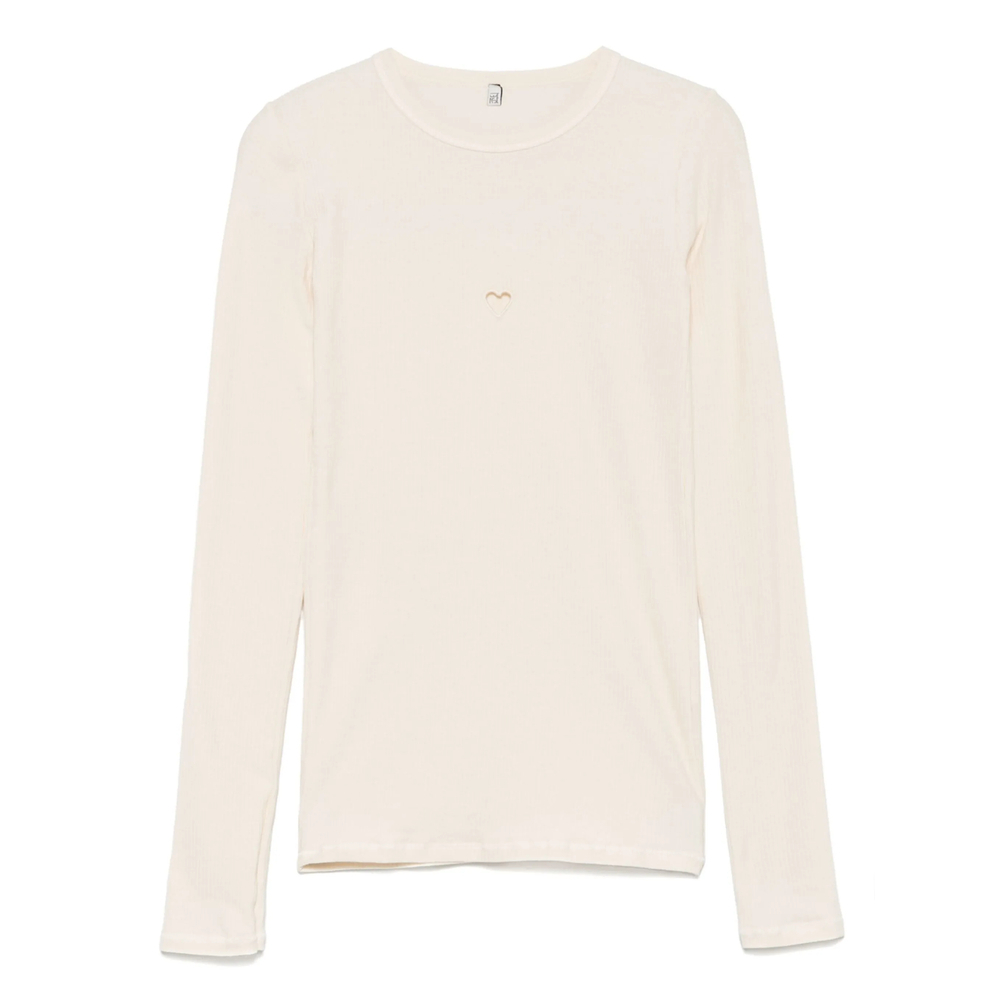 [BASERANGE] T-shirts Long Sleeve FW26 TOHLS-RB HEART UNDYE