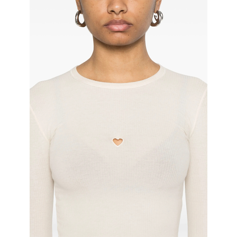 [BASERANGE] T-shirts Long Sleeve FW26 TOHLS-RB HEART UNDYE