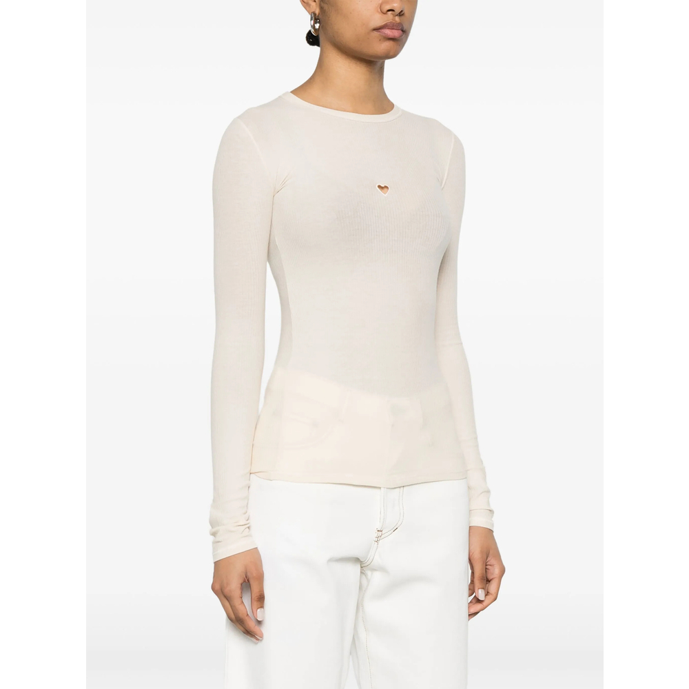 [BASERANGE] T-shirts Long Sleeve FW26 TOHLS-RB HEART UNDYE