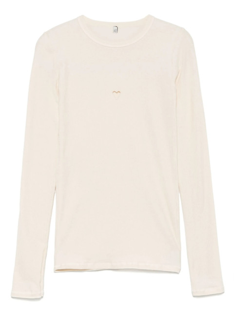 [BASERANGE] T-shirts Long Sleeve FW26 TOHLS-RB HEART UNDYE