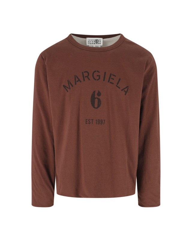 [MM6 Maison Margiela] T-shirts Long Sleeve FW26 SH0NH0024 M20048962