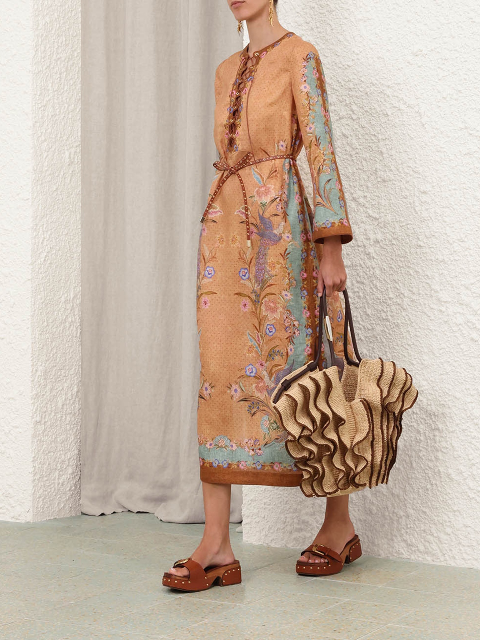 [Zimmermann] Long sleeve dress FW26 8077DSS262TSCF