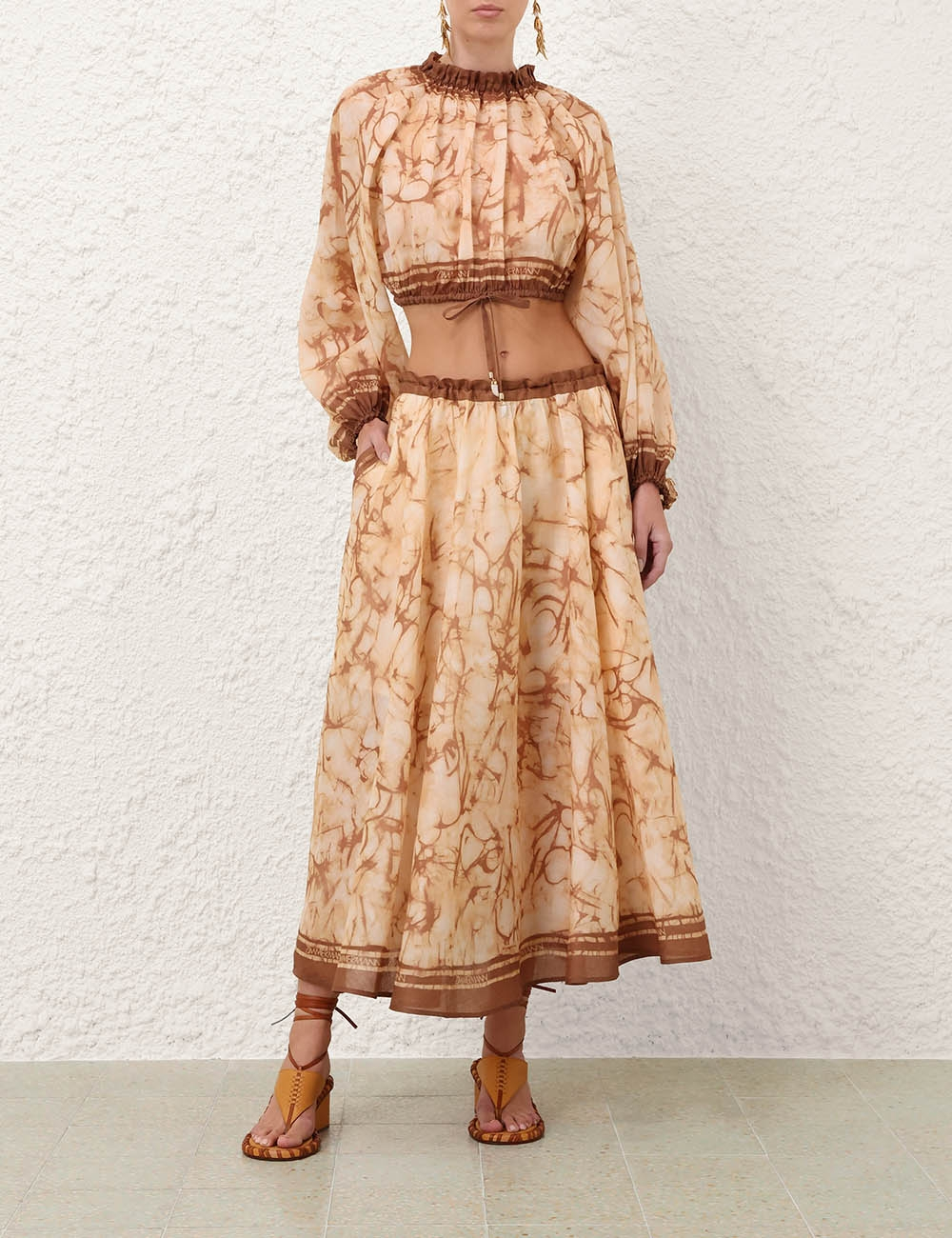 [Zimmermann] Long skirt FW26 8075SSS262CHTD