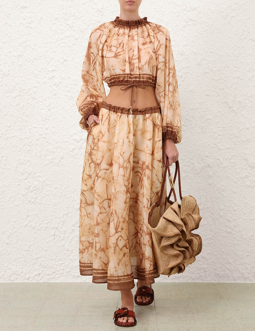 [Zimmermann] Long skirt FW26 8075SSS262CHTD