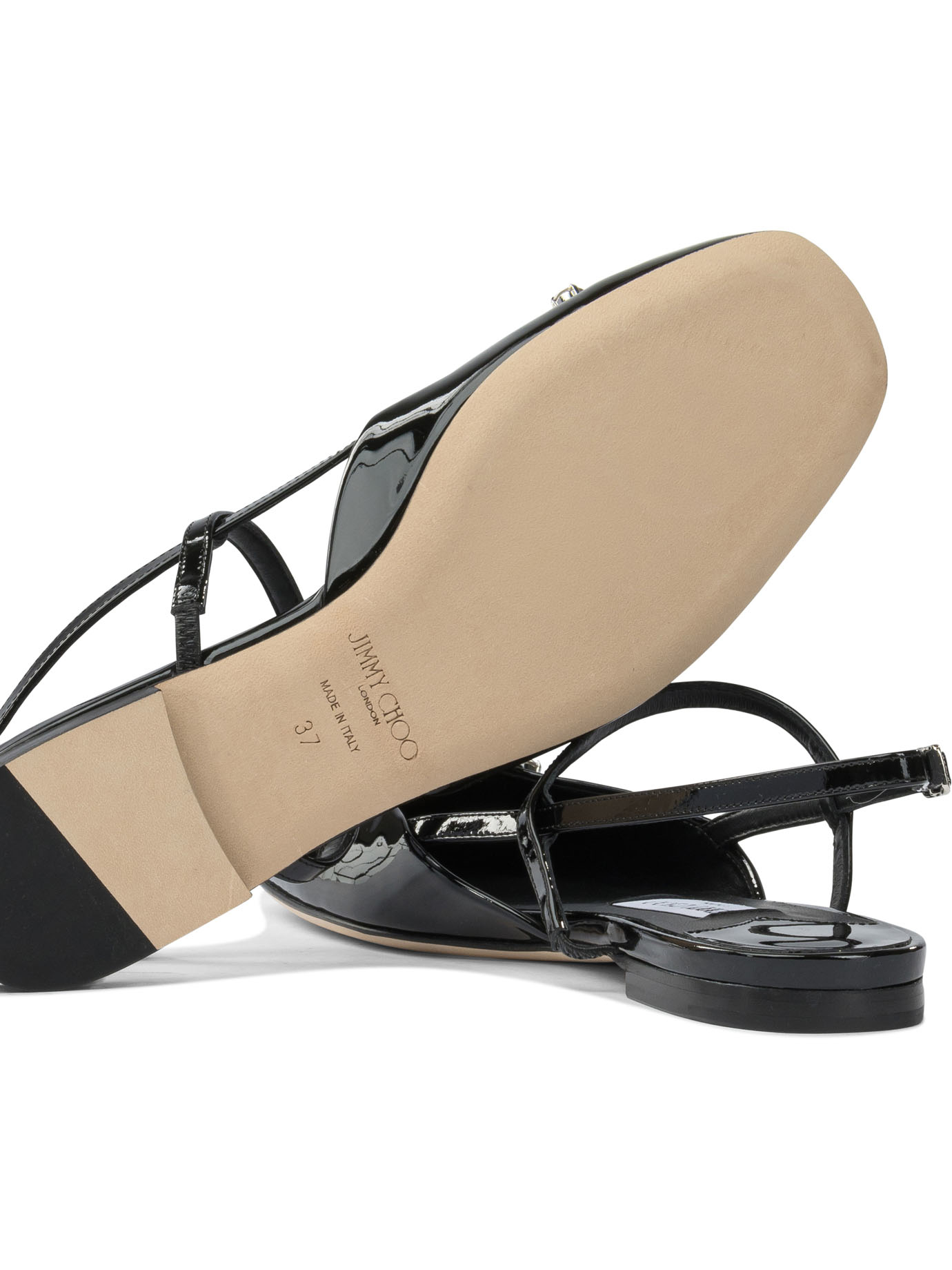 [Jimmy Choo] Sandals SS26 BELINDA SB FLATPATBLACK