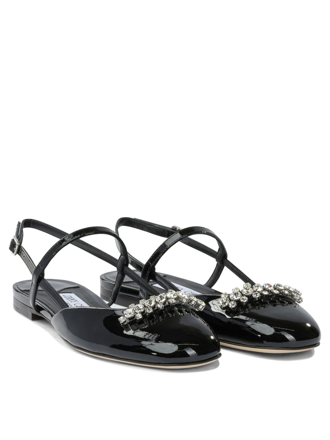 [Jimmy Choo] Sandals SS26 BELINDA SB FLATPATBLACK