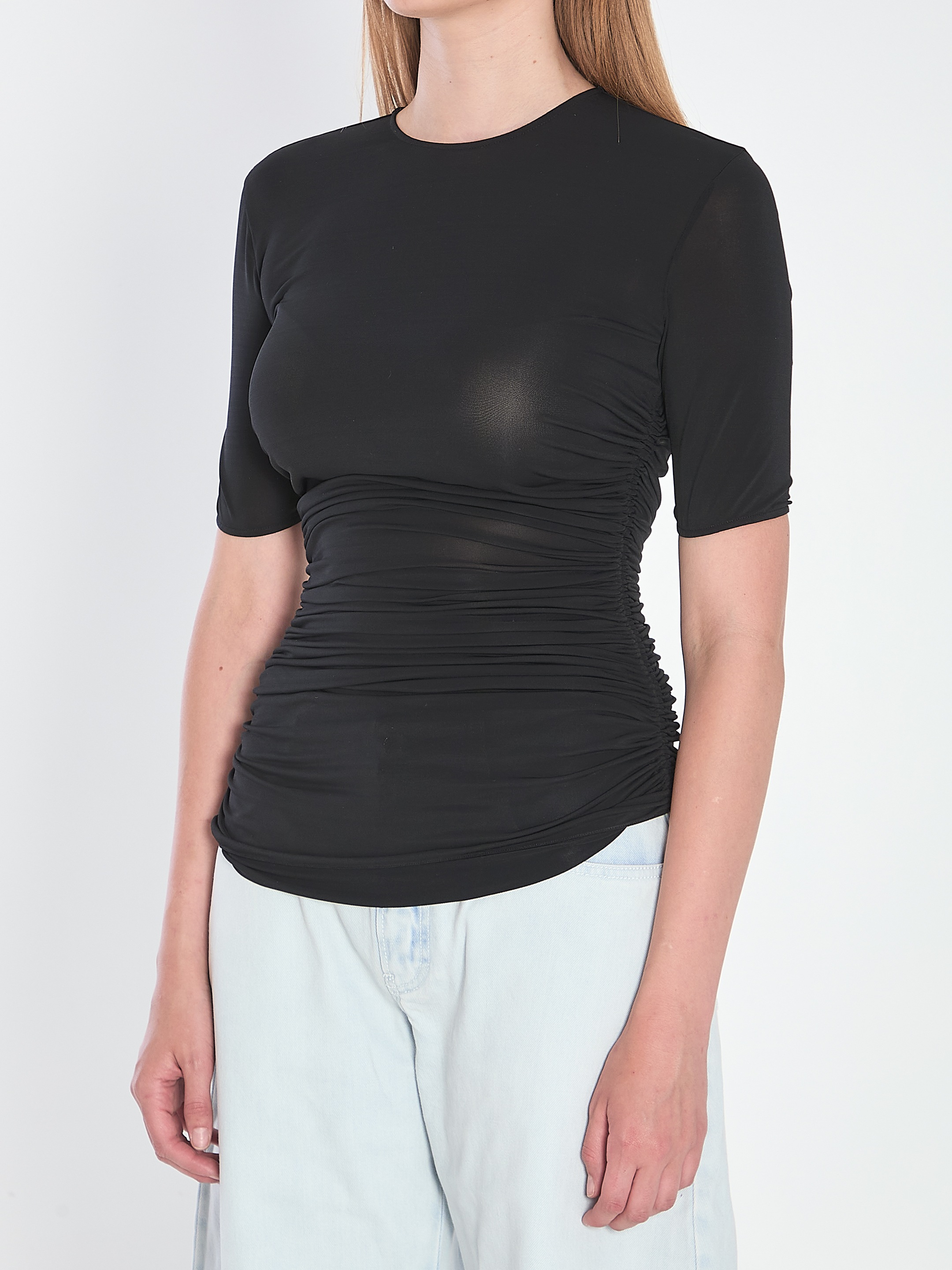 [Alaia] T-shirts Short Sleeve FW25 AA9H1248J050B__995