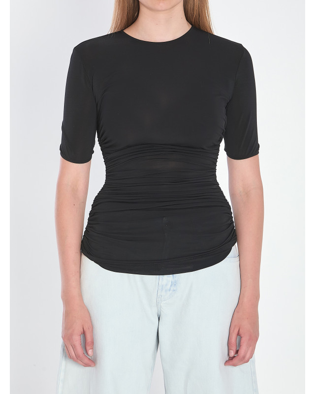 [Alaia] T-shirts Short Sleeve FW25 AA9H1248J050B__995