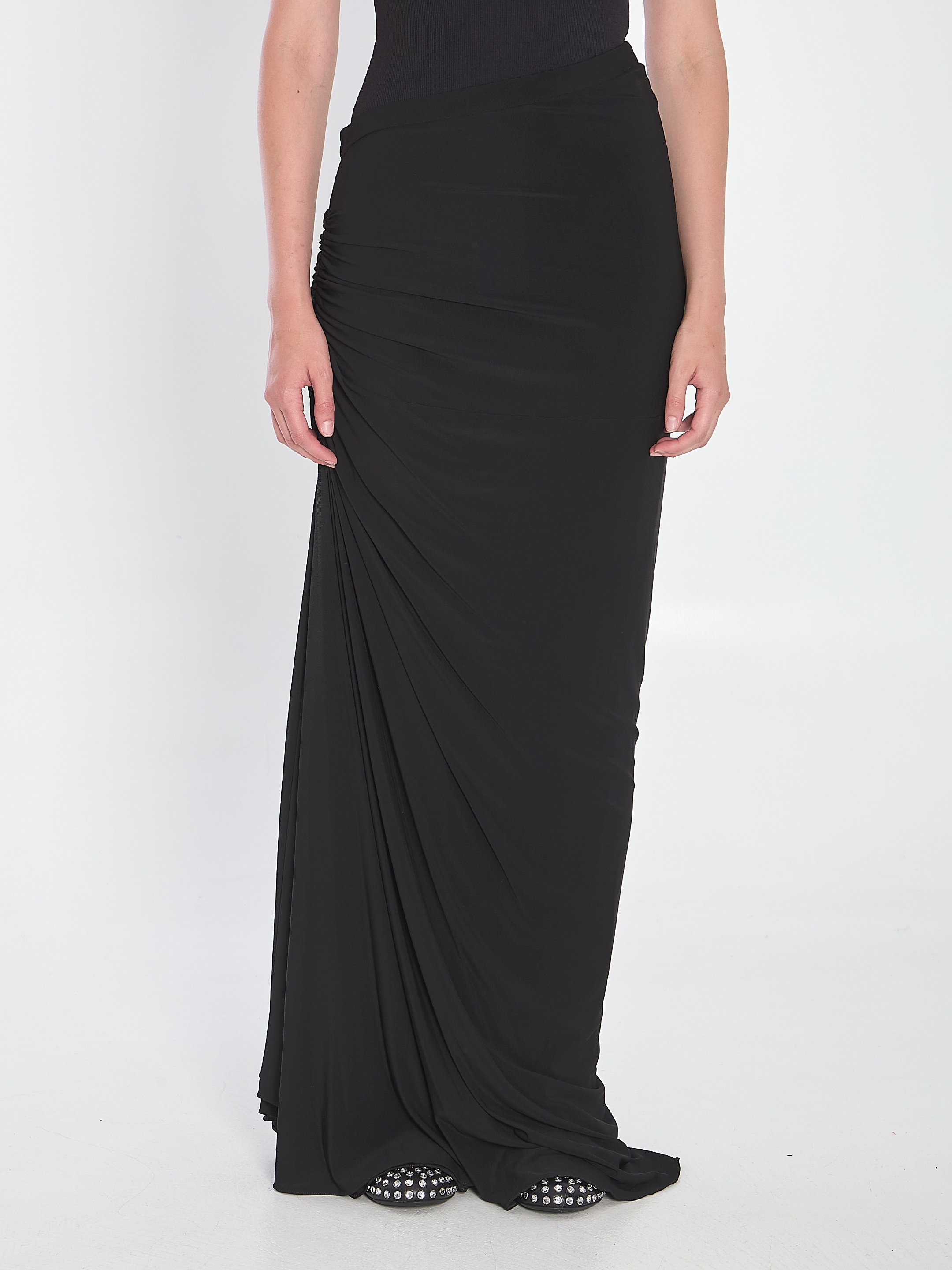 [Alaia] Long skirt FW25 AA9J2378J050B__995
