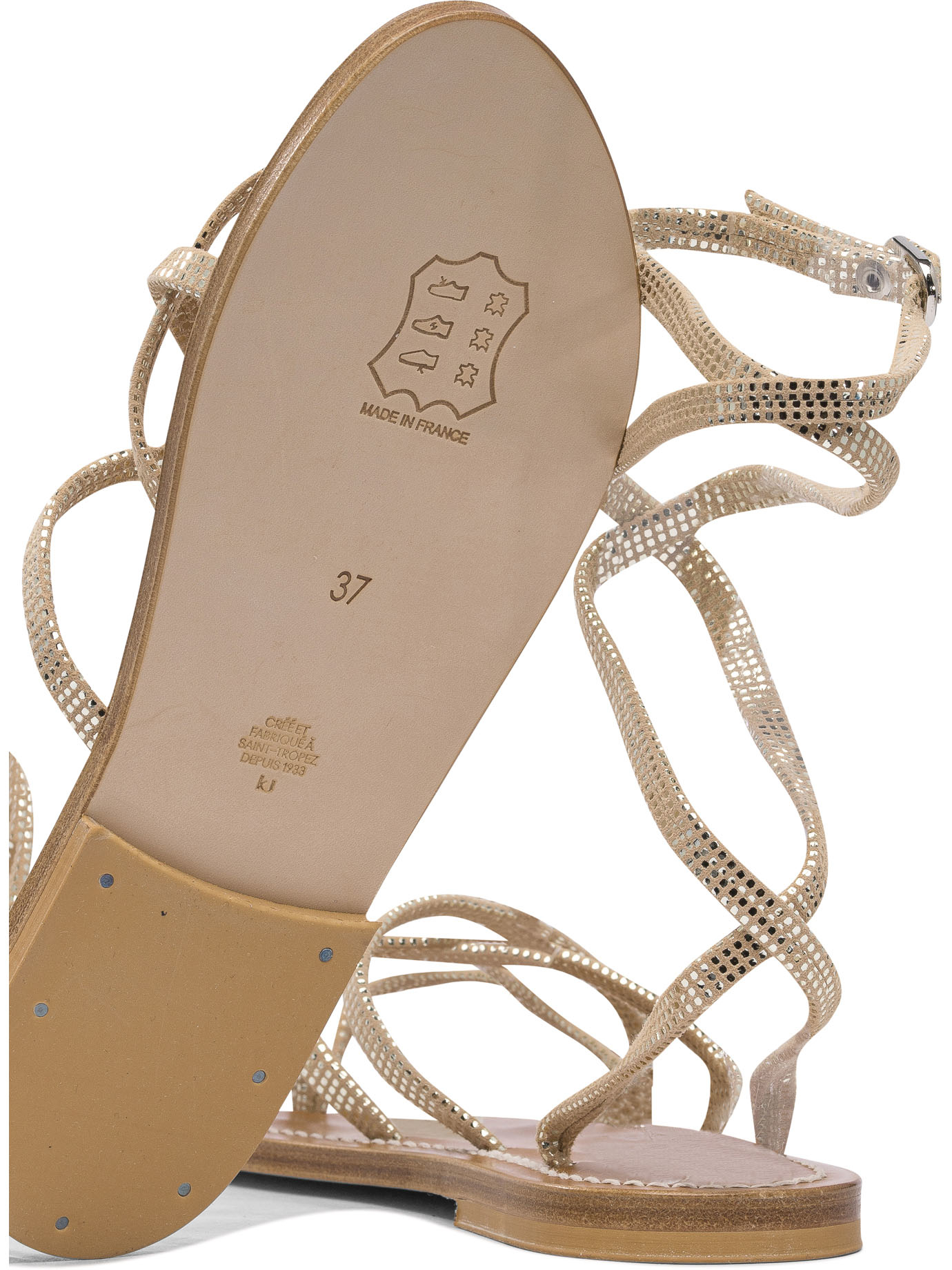 [K.Jacques] Sandals SS26 0J31646ZENOBIECAVIAR