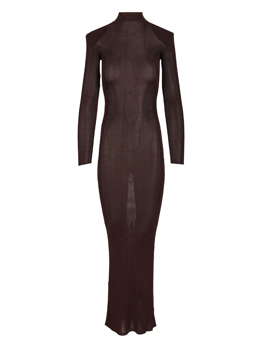 [Self-portrait] Long sleeve dress FW25 SS25-945X-BRBROWN