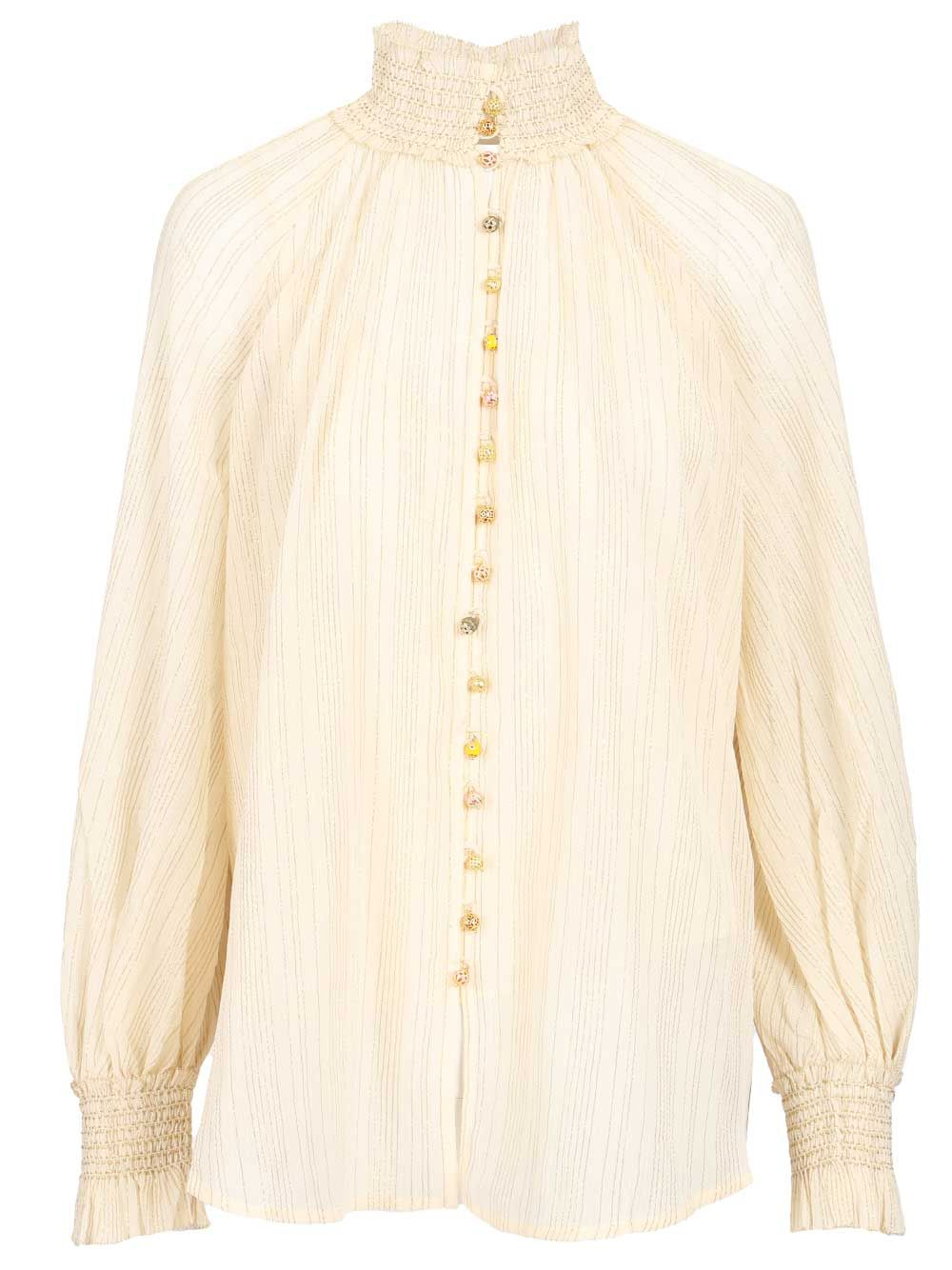 [Zimmermann] Shirts Long Sleeve CO 9074TSS261CRM