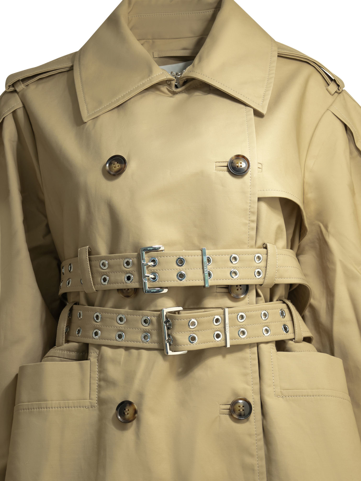 [GANNI] Raincoat SS26 A1010100ZZR