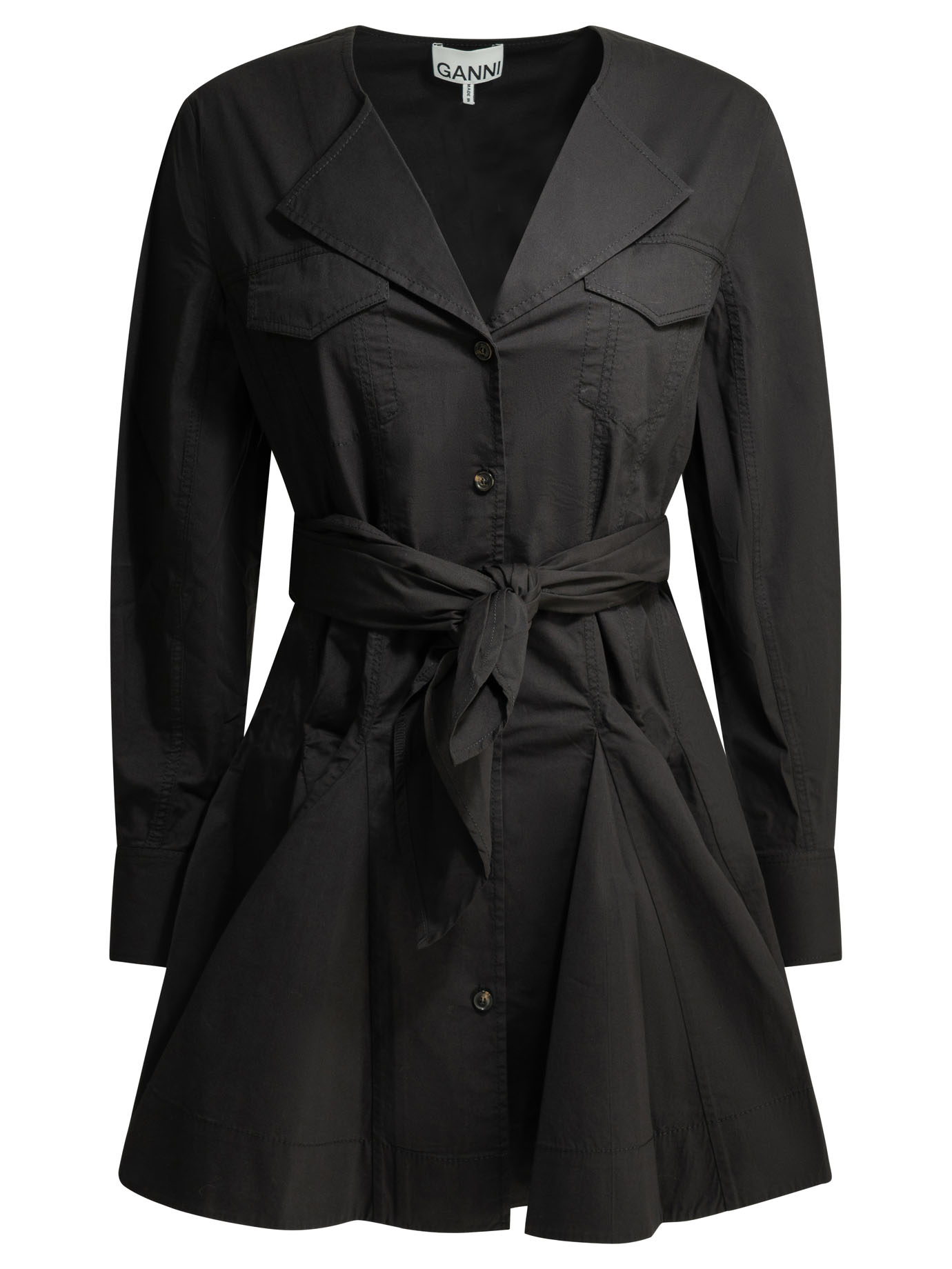 [GANNI] Long sleeve dress SS26 A1030479099