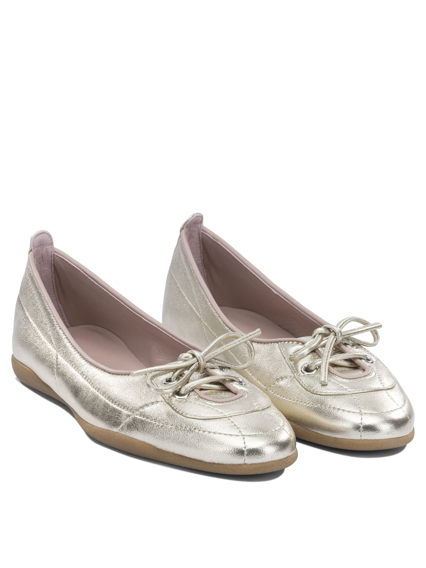 [Halmanera] Flat shoes SS26 JANA04METALLIC PLATINO