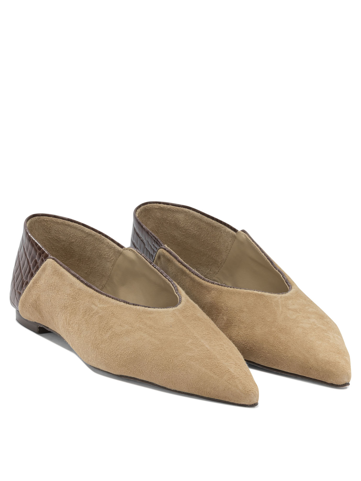 [Ammb Milano] Flat shoes SS26 7110028NOBUCK CAMELCOCCO CAFFE