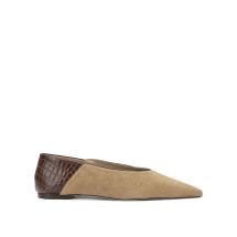 [Ammb Milano] Flat shoes SS26 7110028NOBUCK CAMELCOCCO CAFFE