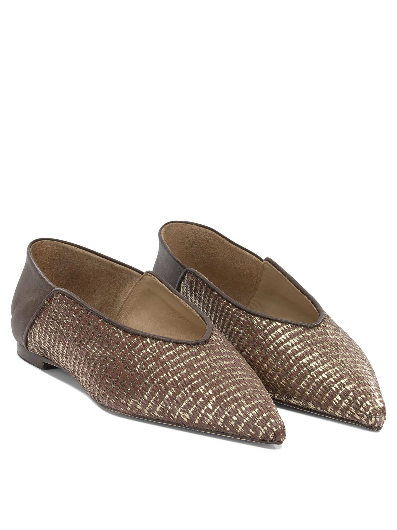 [Ammb Milano] Flat shoes SS26 7110028PALHA CAFFENAPPA CAFFE