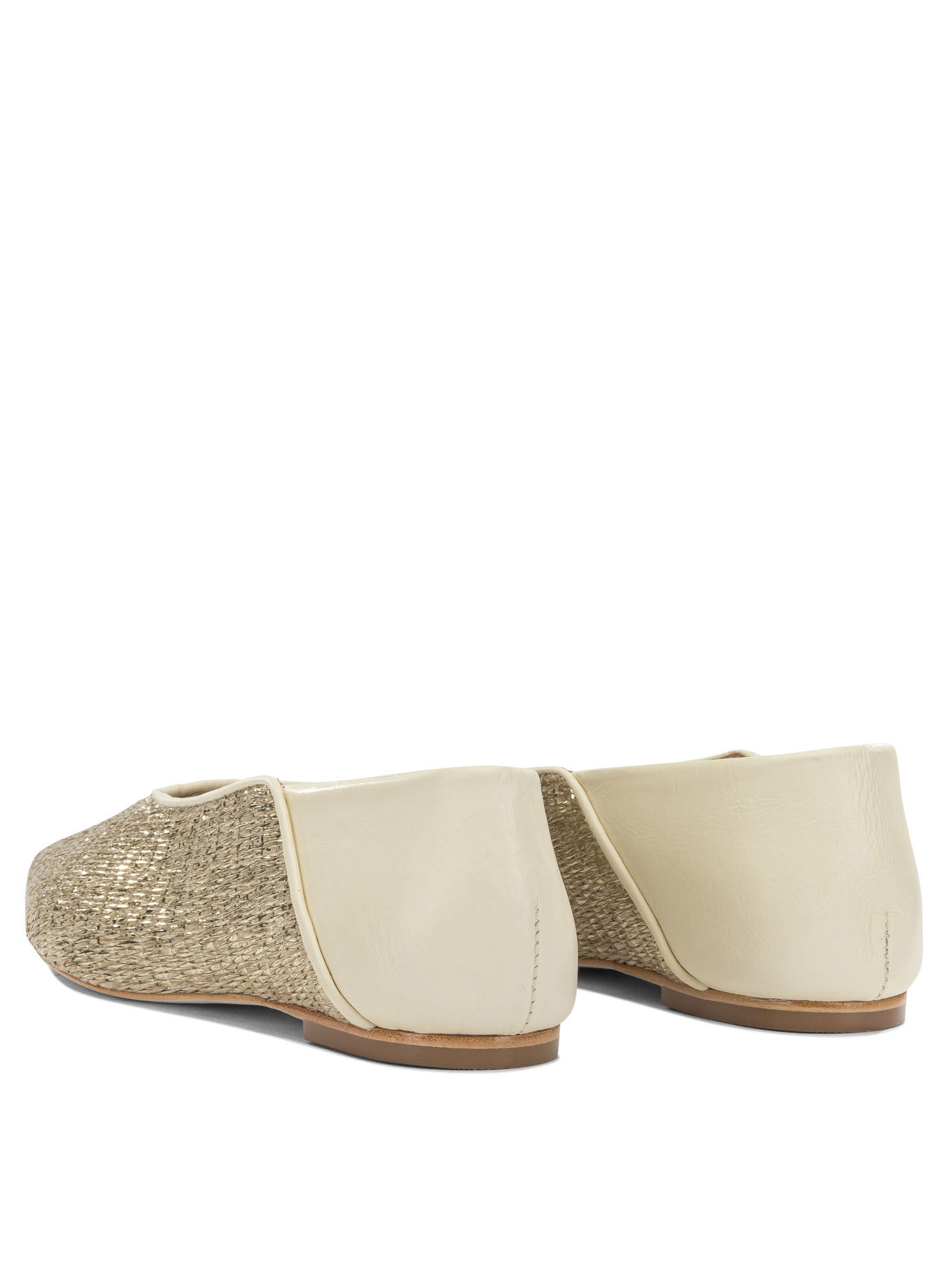 [Ammb Milano] Flat shoes SS26 7110028PALHA LIGHT GOLDNAPPA BUTTER