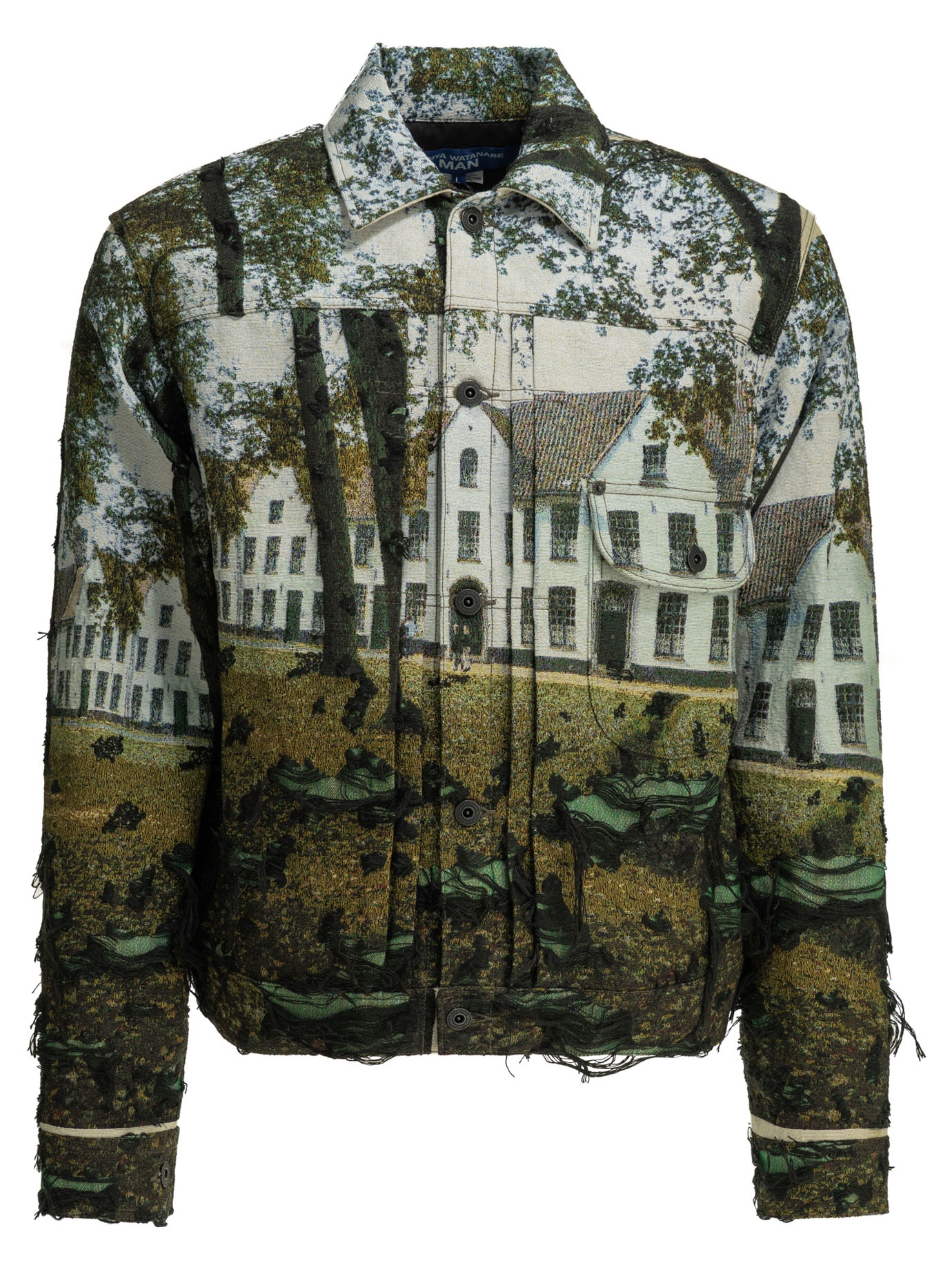 [Junya Watanabe MAN] Jacket SS26 WQ-J030-S261 GRN/BK/LGTBLU