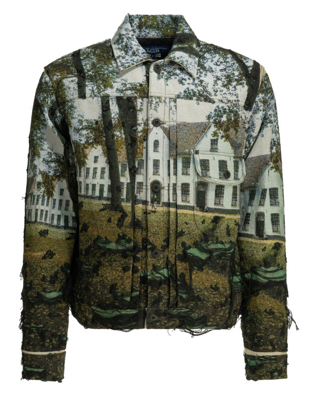 [Junya Watanabe MAN] Jacket SS26 WQ-J030-S261 GRN/BK/LGTBLU