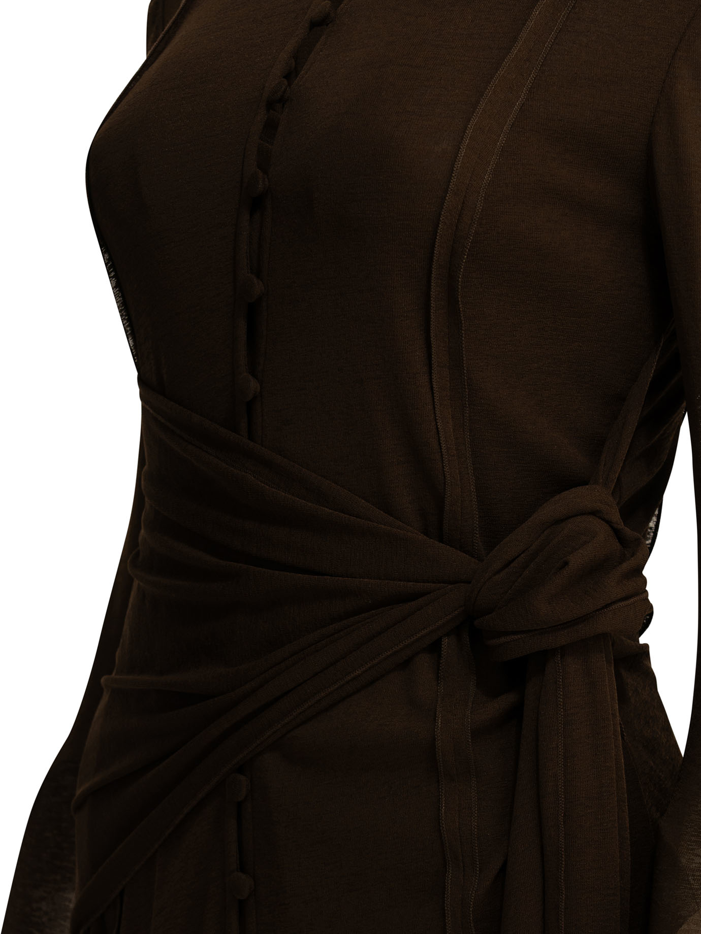 [GANNI] Long sleeve dress SS26 A1030222ZWX