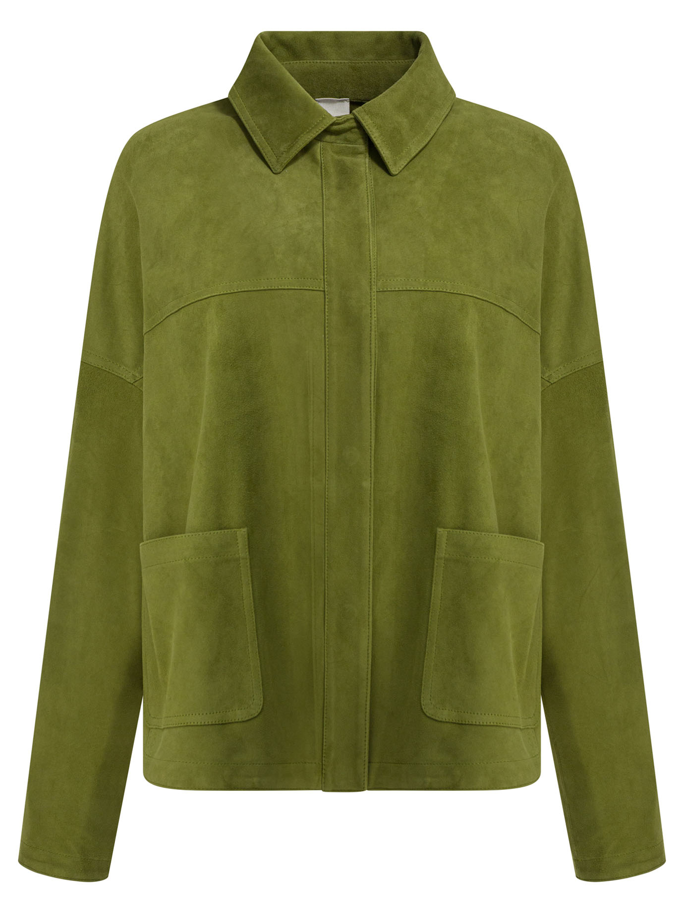 [FURLING BY GIANI] Jacket SS26 PIANOSASUEDE BGREEN PEPPER