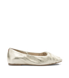 [Halmanera] Flat shoes SS26 SAMI01METALIC PLATINO