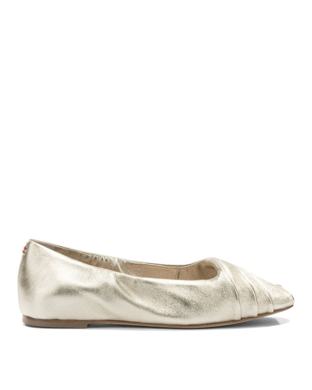 [Halmanera] Flat shoes SS26 SAMI01METALIC PLATINO
