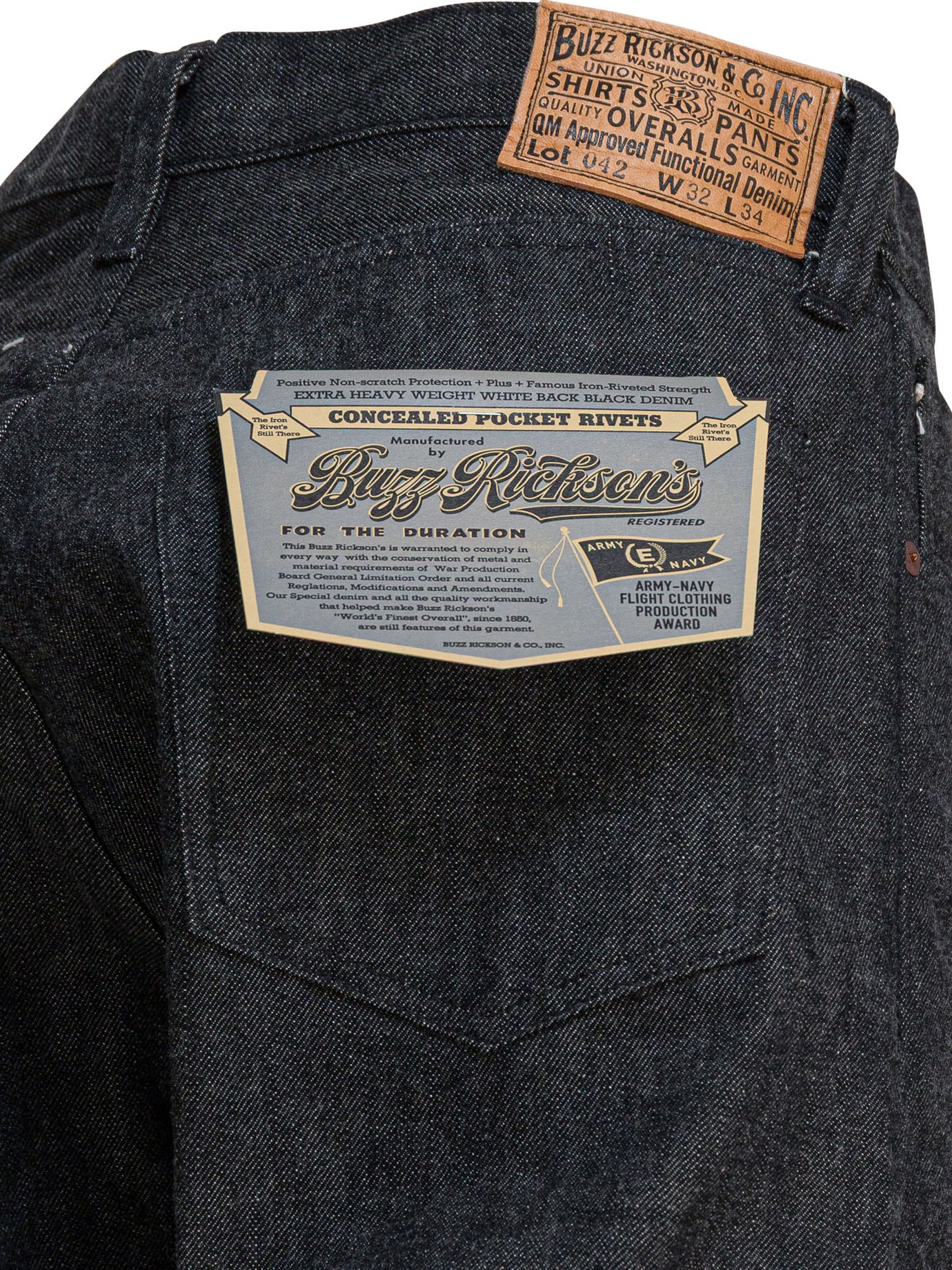 [Buzz Rickson's] Jeans SS26 BR43042410 N.BLACK