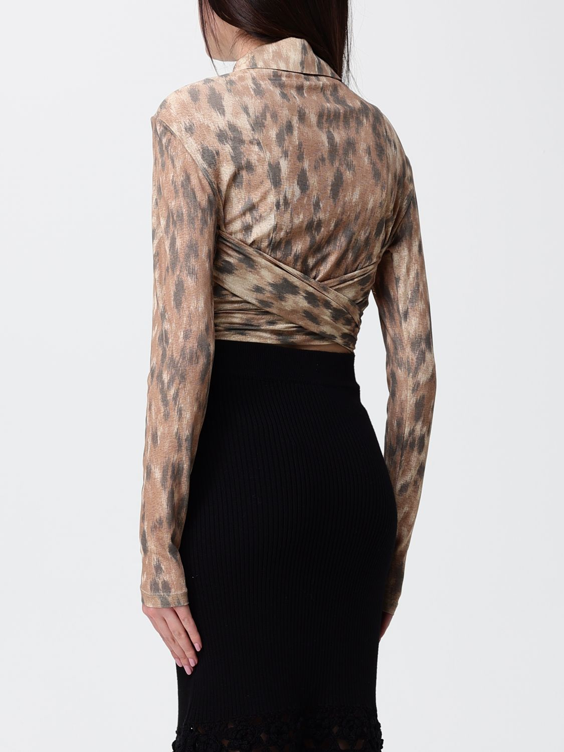 [GANNI] Shirts Long Sleeve SS26 A1040356 ZZT
