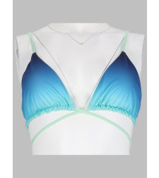[Casablanca] Swimsuit FW26 W-PF26-SWM-083_01BLUE/GREENGRADIENT